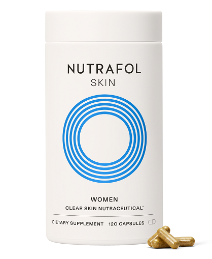 Nutrafol Skin for Women dietary supplement bottle