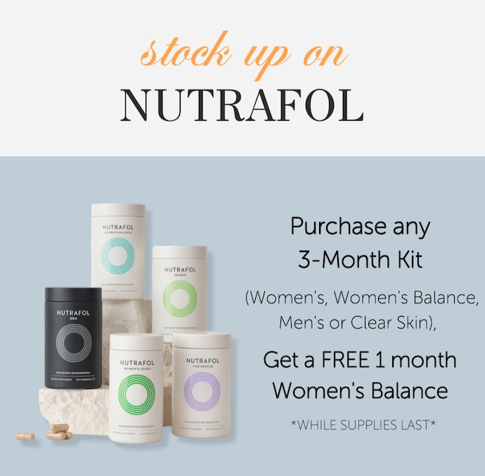 NUTRAFOL March stock up special banner